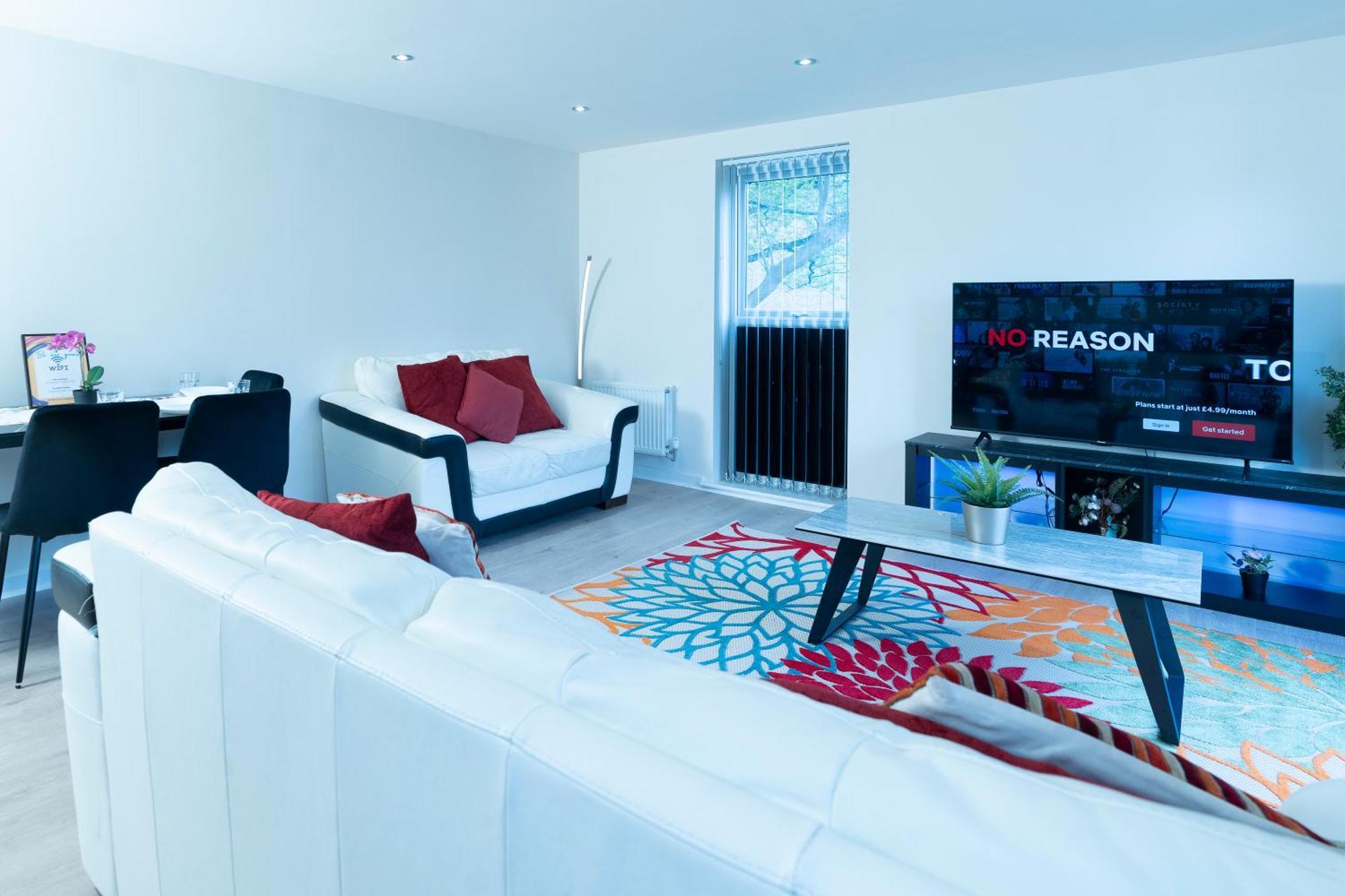 Luxury Ground Floor 2 Bedroom Apartment Free Wifi & Parking Sheffield Zewnętrze zdjęcie